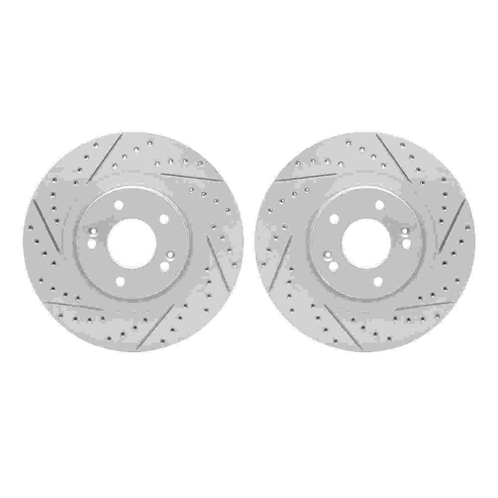 DFC 15-20 Kia Sorento Front Drilled & Slotted Geoperformance Rotors
