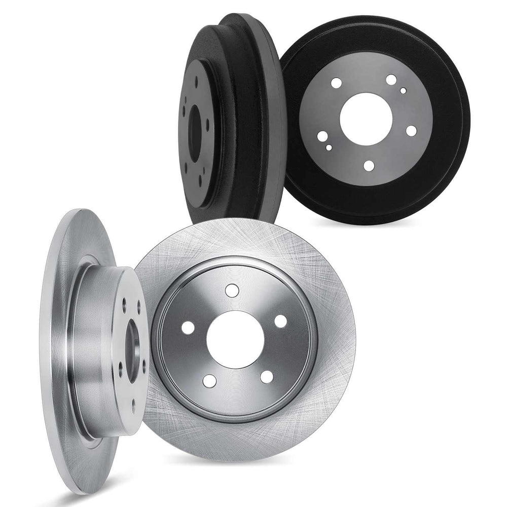 DFC 92-95 Volkswagen EuroVan Front & Rear Rotors includes Drums