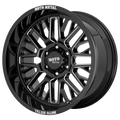 MO802 20X9 8X180 18MM GLOSS BLACK MILLED