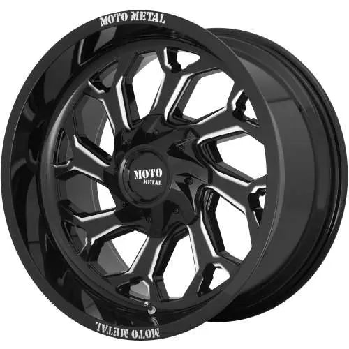 Wheel Pros Moto Metal MO999 22X12 6X120 G-BLK MILL -44MM MO99922277344N