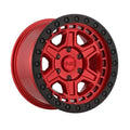 BRREN 17X9 6X5.5 C-RED-BLKLP -12MM