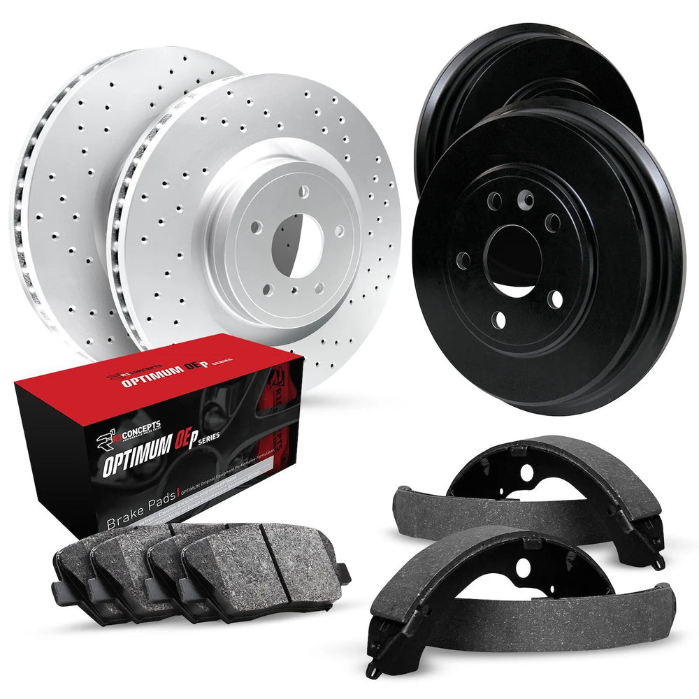 R1 Concepts Brake Rotor Drum- D/S - Silver Fits Chevrolet Spark