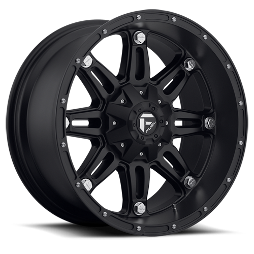 FUEL WHEELS HOSTAGE 18X9 5X4.5 4.75 BD 5.50 78.1 14 CAST ALUMINUM MATTE BLACK D53118900455