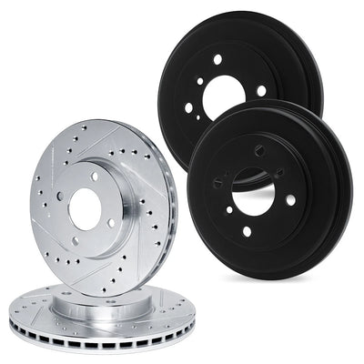 R1 Concepts Brake Rotor Drum- D/S - Silver Fits Toyota Celica