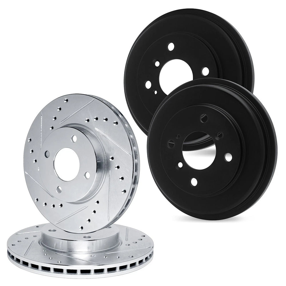 R1 Concepts Brake Rotor Drum- D/S - Silver Fits Toyota Celica