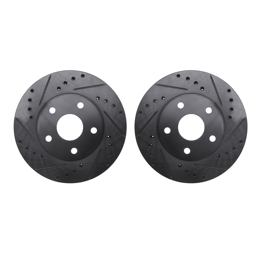 R1 Concepts Brake Rotor- D/S - Black Fits Toyota MR2