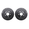 R1 Concepts Brake Rotor- D/S - Black Fits Toyota MR2