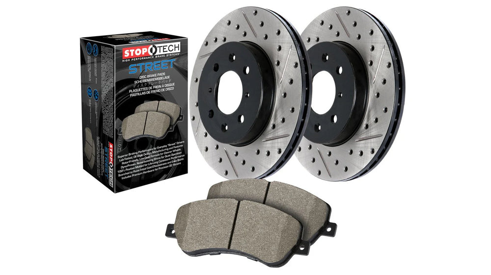 Street Axle Pack Drilled & Slotted, Rear