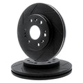 R1 Concepts Brake Rotor- Slotted - Black Fits Cadillac Escalade
