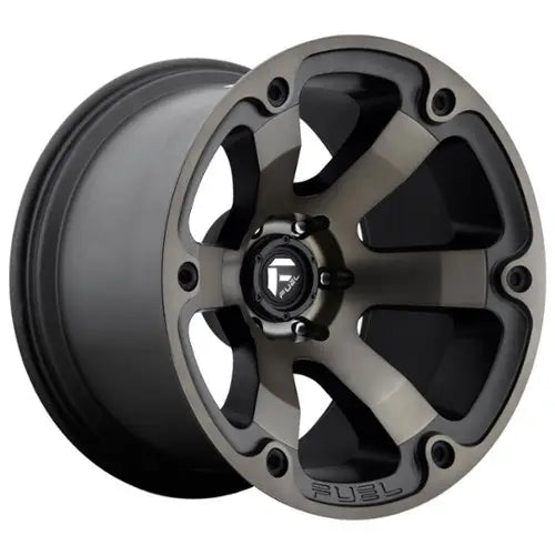 FUEL WHEELS BEAST 18X9 5X5 MBD 5.75 78.1 20MM CAST ALUMINUM MATTE BLACK DOUBLE DARK TINT D56418907357