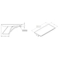 22" LOW PROFILE DRILL-FREE MOUNTING
