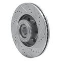 DFC 04-08 Ford F-150 RWD Front Left Drilled & Slotted Silver Brake Rotor