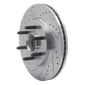 DFC 04-08 Ford F-150 RWD Front Left Drilled & Slotted Silver Brake Rotor