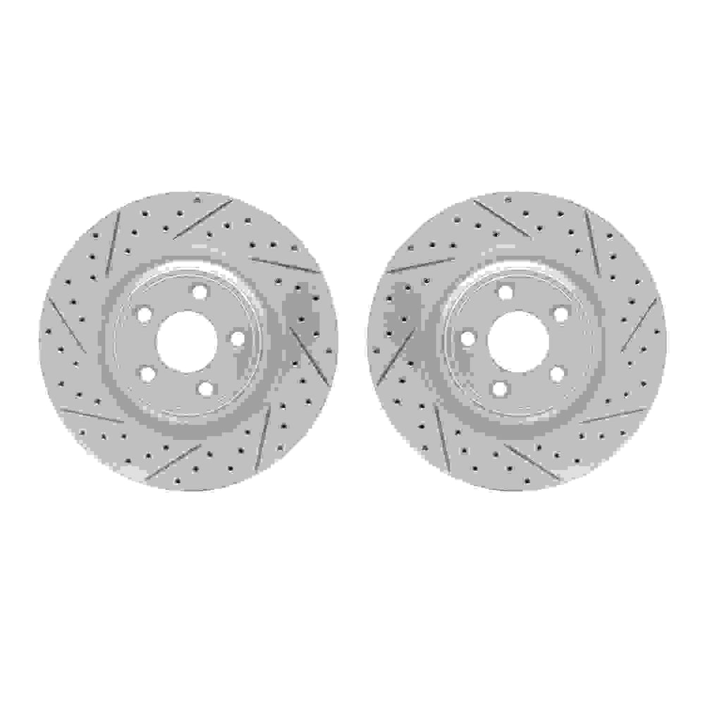 DFC 14-21 Jaguar F-Type Rear Drilled & Slotted Geoperformance Rotors