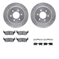 R1 eLINE Series Brake Rotors - D/S - Silver - Perf Off-Road/Tow Pads - Hdw Fits Ford Expedition