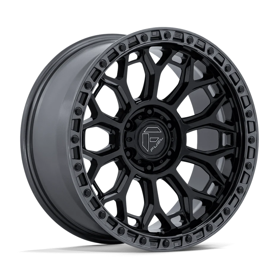 FUEL WHEELS TALON 17X8.5 6X135 87 25 G-BLK-GNMTL CAST ALUMINUM GLOSS BLACK W GUNMETAL LIP FC901BA17856325