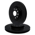 R1 Concepts Brake Rotor- Slotted - Black Fits Dodge Durango