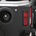 0718 WRANGLER JK 2 DOOR XRC FLAT ARMOR SKINS REAR BLACK TEXTURED