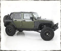 0718 WRANGLER JK 2 DOOR XRC FLAT ARMOR SKINS REAR BLACK TEXTURED
