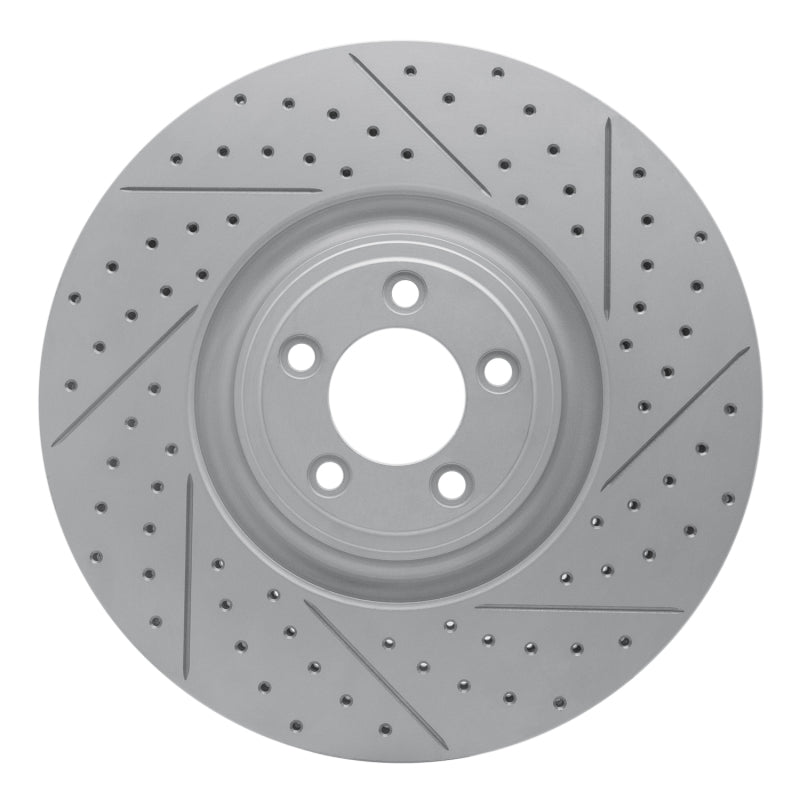 DFC 10-24 Jaguar F-Type Front Right Drilled & Slotted Geoperformance Rotor
