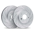 DFC 17-25 BMW 330i xDrive Rear Drilled & Slotted Geoperformance Rotors