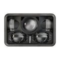 12-24 ECE LED LHT High Low Beam Headlight with FP Panel Mount