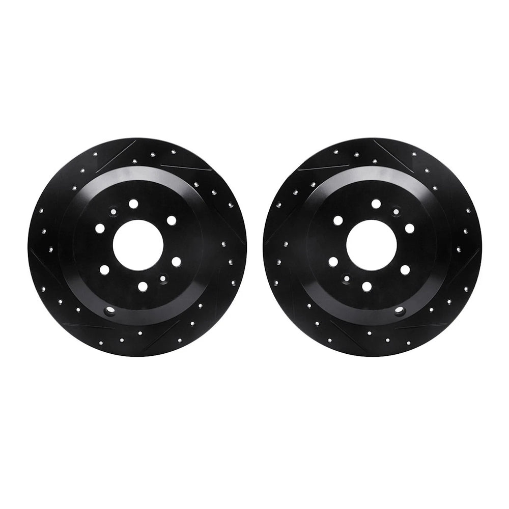 R1 Concepts Brake Rotor- D/S - Black Fits Kia Borrego