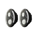 7 IN ROUND 6 LED WITH PARTIAL HALO - BLACK FRONT FACE