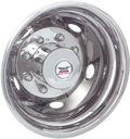 Wheel Simulators: Dually Wheel Simulators 19.5" Wheels; Chrome