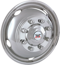 Wheel Simulators: Dually Wheel Simulators 19.5" Wheels; Chrome