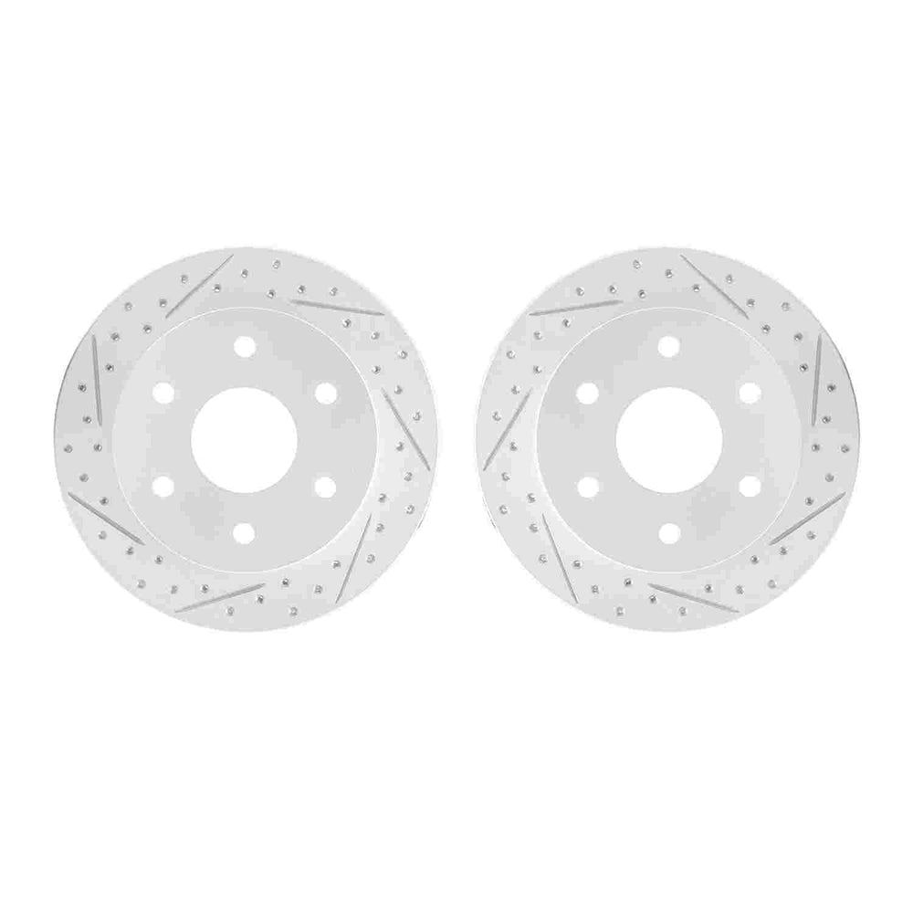 DFC 88-00 Cadillac Escalade Front Drilled & Slotted Geoperformance Rotors