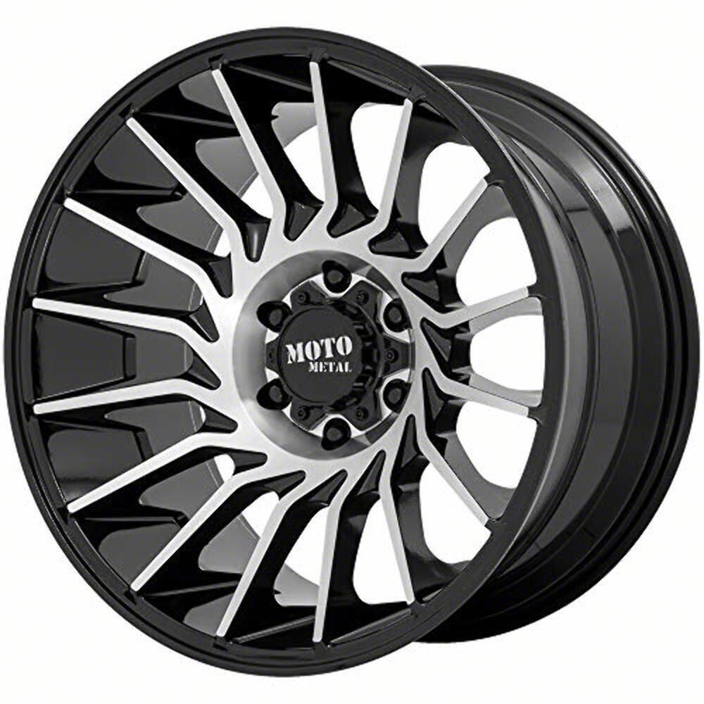 MO807 20X10 6X135 18MM GLOSS BLACK MACHINED