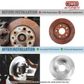 R1 04-10 GMC C4500 Topkick Rear Right Drilled & Slotted Silver Brake Rotor