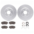 DFC 16-22 Hyundai Elantra Front Drill/Slot Geoperformance Rotors 5000 Advanced Brake Pads w/Hardware