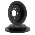 R1 Concepts Brake Rotor- Slotted - Black