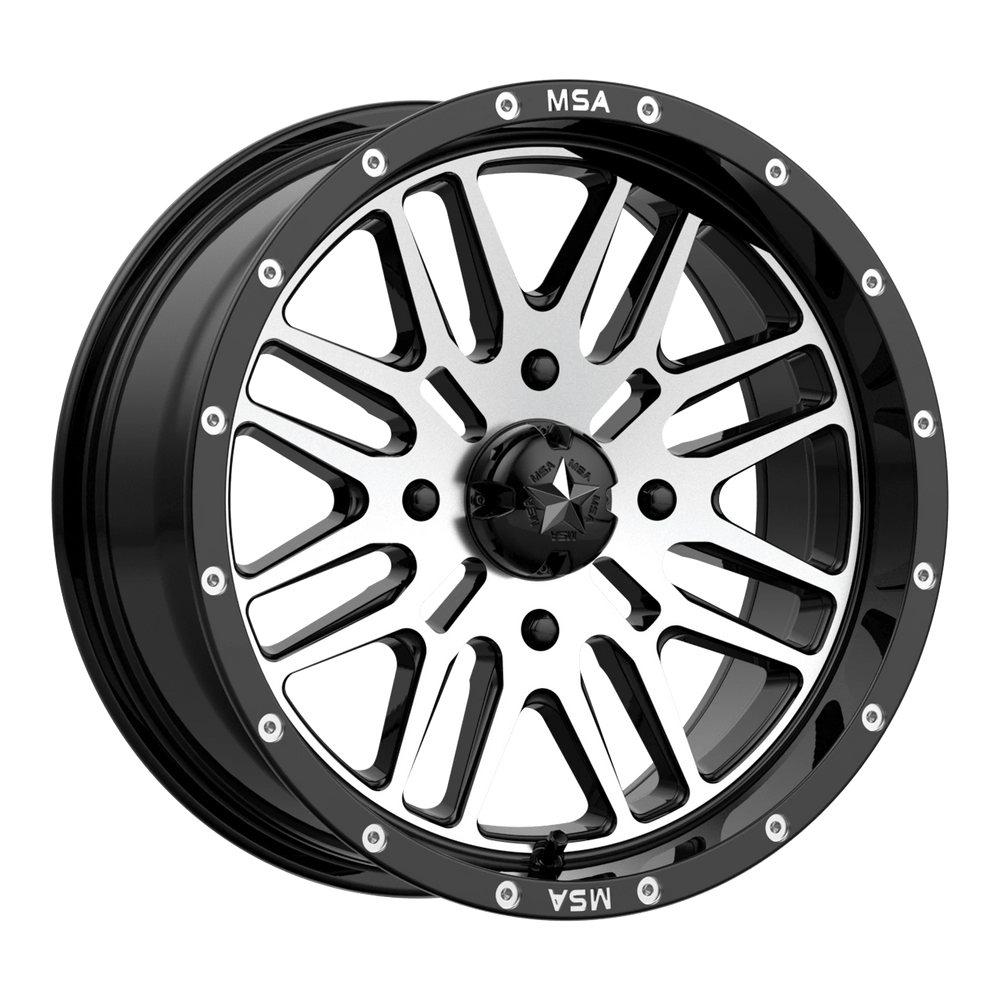 M38 22X7 4X137.00 GLOSS BLACK MACHI
