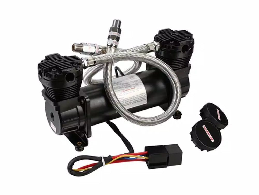 ~(14.8 lbs. 16X10X8)~ Compressor 200psi double cylinder for on-board use 4.2cfm black
