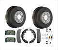 R1 Concepts Brake Rotors - Slotted - Black w/ Semi-Met Pads Hdw Fits Dodge Dakota