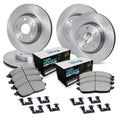 R1 05-14 Volkswagen Bora Front & Rear Brake Rotor Set w/Euro Ceramic Pads and Hardware