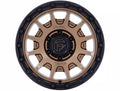 FUEL WHEELS FORTRESS 17X9 5X5 71 -12 M-BRZ GBLK CAST ALUMINUM MATTE BRONZE W GLOSS BLACK LIP FC884ZB17905012N