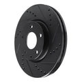 R1 16-23 Mazda CX-9 Rear Drilled & Slotted Silver Brake Rotor Set w/Ceramic Pads and Hardware