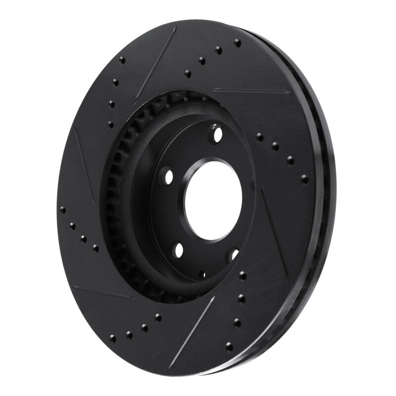 R1 16-23 Mazda CX-9 Rear Drilled & Slotted Silver Brake Rotor Set w/Ceramic Pads and Hardware