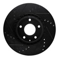 R1 16-23 Mazda CX-9 Rear Drilled & Slotted Silver Brake Rotor Set w/Ceramic Pads and Hardware