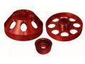 Torque Solution Lightweight WP/Crank/Alt Pulley Combo (Red): Hyundai Genesis Coupe 3.8 2010+