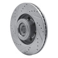 R1 Concepts Brake Rotor Drilled and Slotted Silver Fits Ford F-150