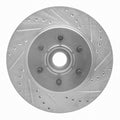 R1 Concepts Brake Rotor Drilled and Slotted Silver Fits Ford F-150