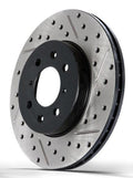 StopTech Nissan 370z / Infiniti G37 SportStop Cryo Drilled Front Left Rotor