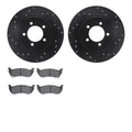 R1 E- Line Series Brake Rotor - D/S - Black w/ Ceramic Pads Fits Ford Explorer