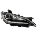 1517 CHRYSLER 200 HALOGEN W/ LED DRL BLACK TRIM 8 PINS HEADLIGHT OE RIGHT