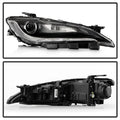 1517 CHRYSLER 200 HALOGEN W/ LED DRL BLACK TRIM 8 PINS HEADLIGHT OE RIGHT
